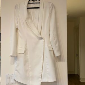 White blazer dress